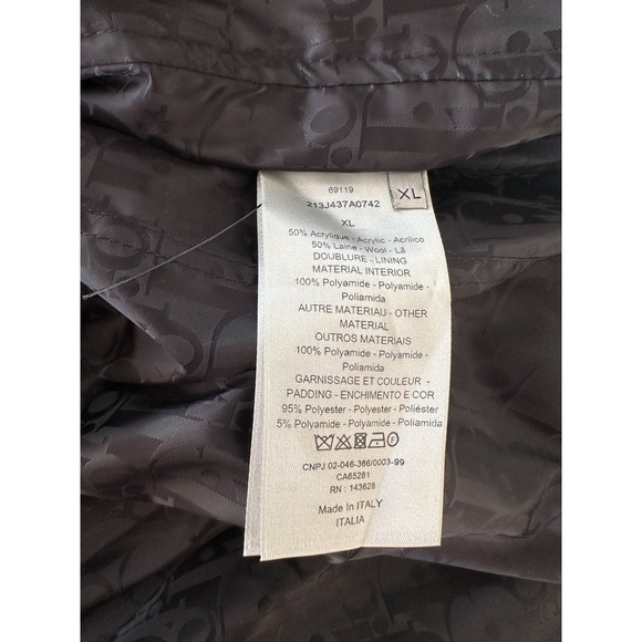 Dior Black Oblique Reversible Fleece Jacket - Picture 6 of 8